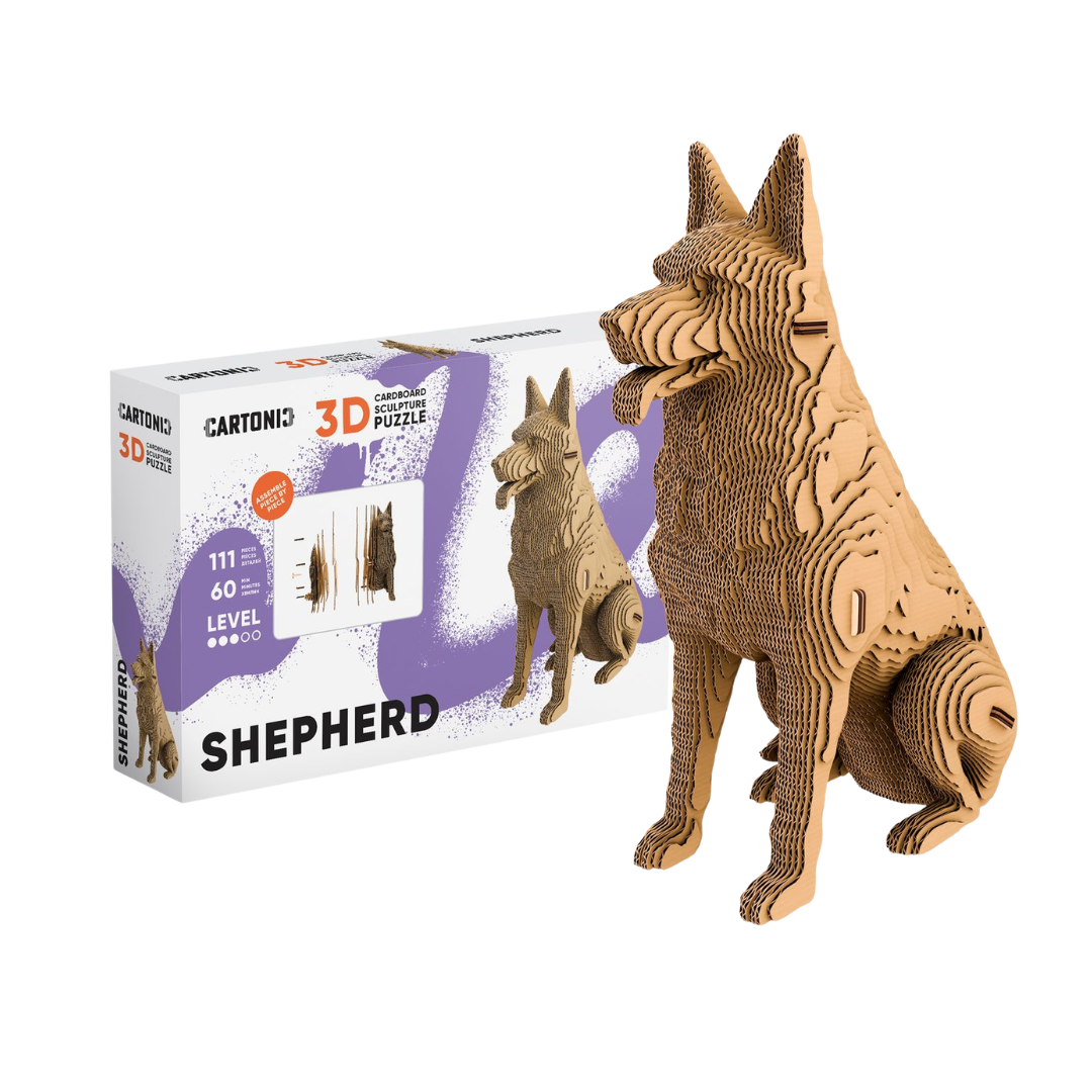 Пазл-конструктор 3D картонный Cartonic 3D Puzzle SHEPHERD Овчарка (33394515)