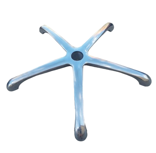 Ножка пятилучья для парикмахерского кресла ДенІС professional 0014А на один болт 640 мм алюминий Хромированный (1865830164)