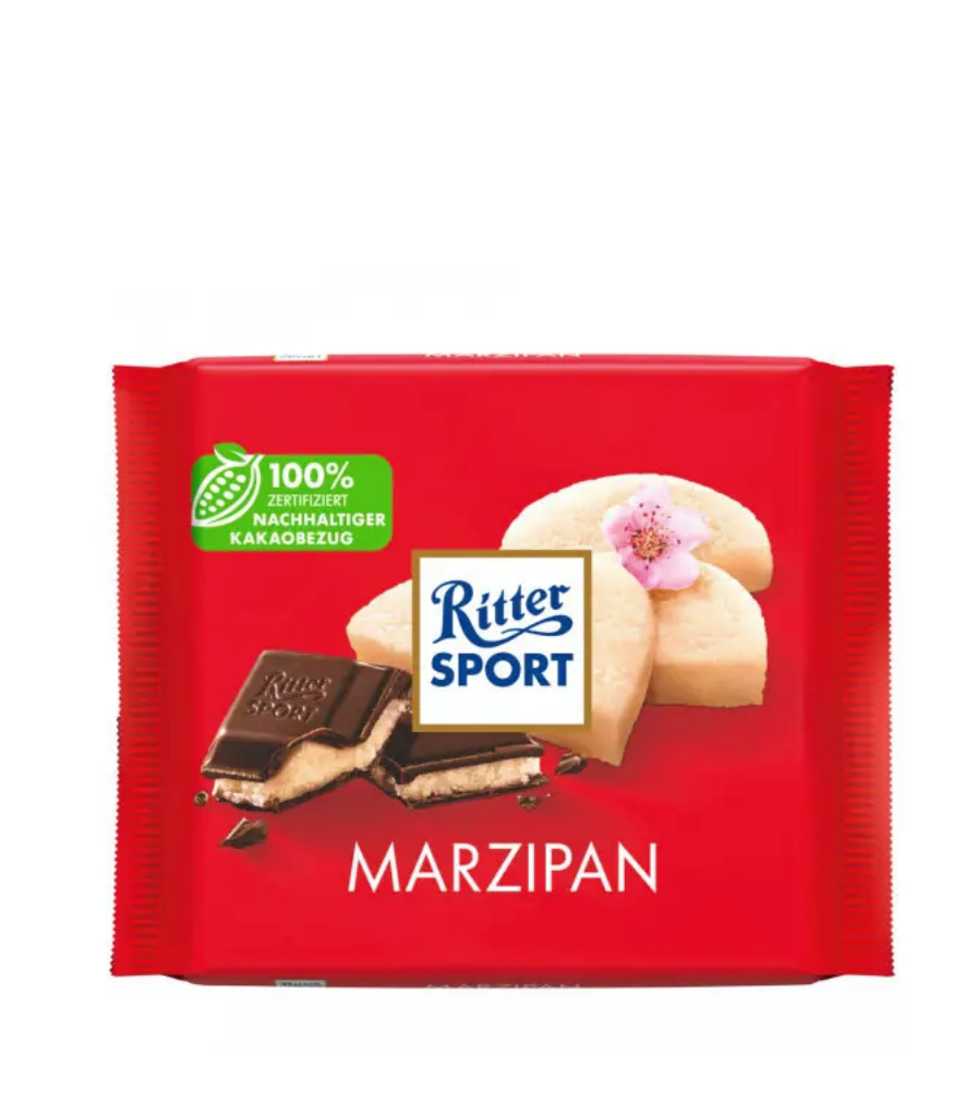 Шоколад черный Ritter Sport Marzipan с марципановой начинкой 100 г (58221) Шоколад черный Ritter Sport Marzipan с марципановой начинкой 100 г (58221)