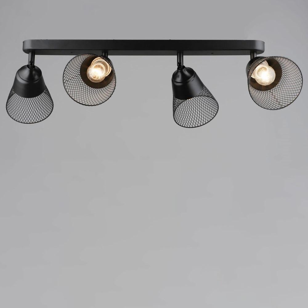 Люстра потолочная в стиле лофт Light House SRS-20421/4 BK Черный