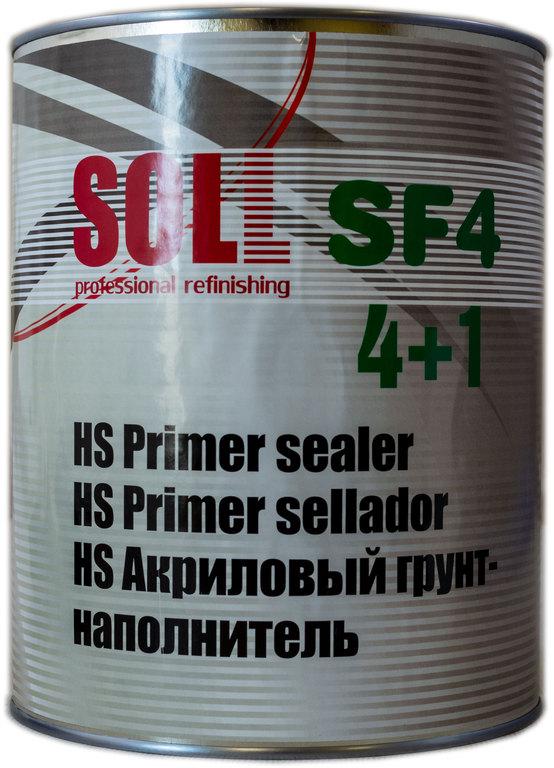 Грунт акриловый SOLL HS SF4 4в1 1 л Серый (000033219)