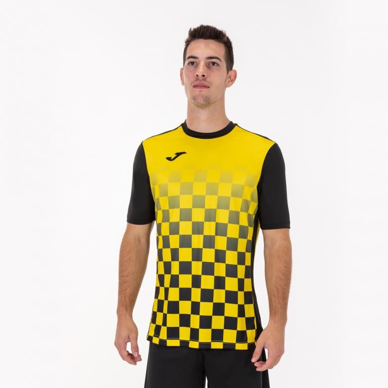 Футболка Joma 100682.109 T-Shirt Flag S Black/Yellow (9997628944063)