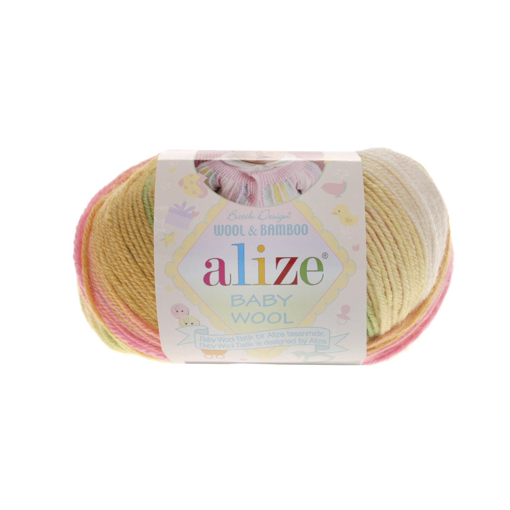 Пряжа Alize Baby Wool Batik 4390