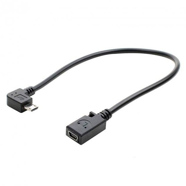 Кабель переходник SUNROZ Mini USB Female/Male Right (A48453)