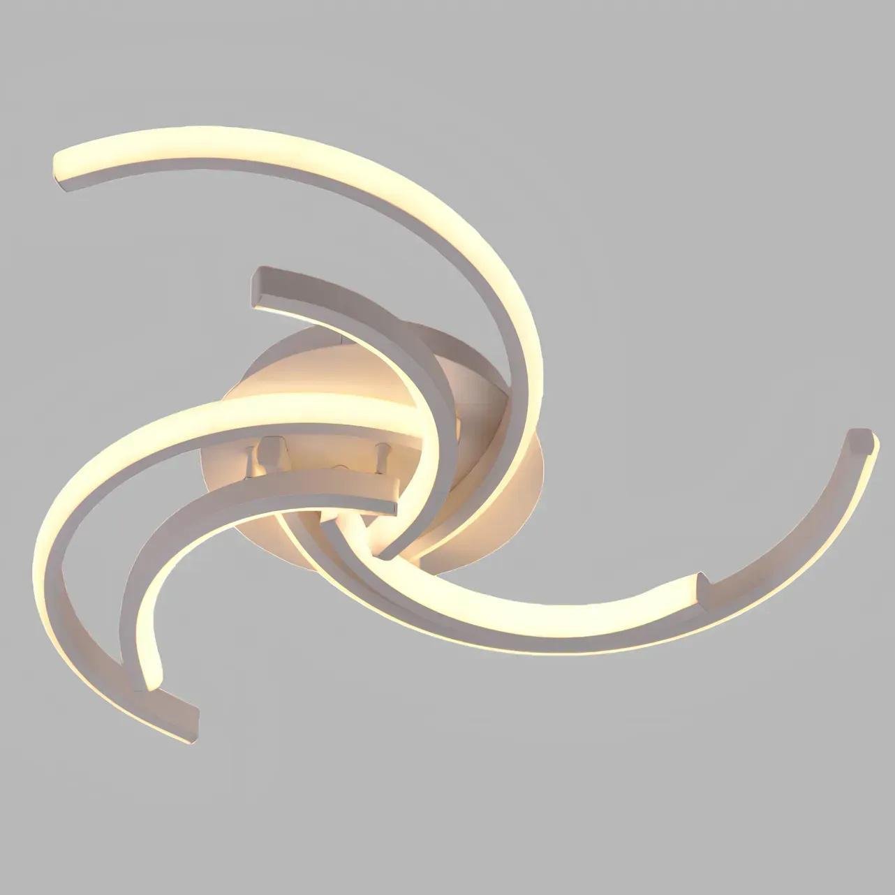 LED-люстра потолочная Sirius с пультом 3000/6500K IP20 LCD3002 WT 48W Белый (28688414)