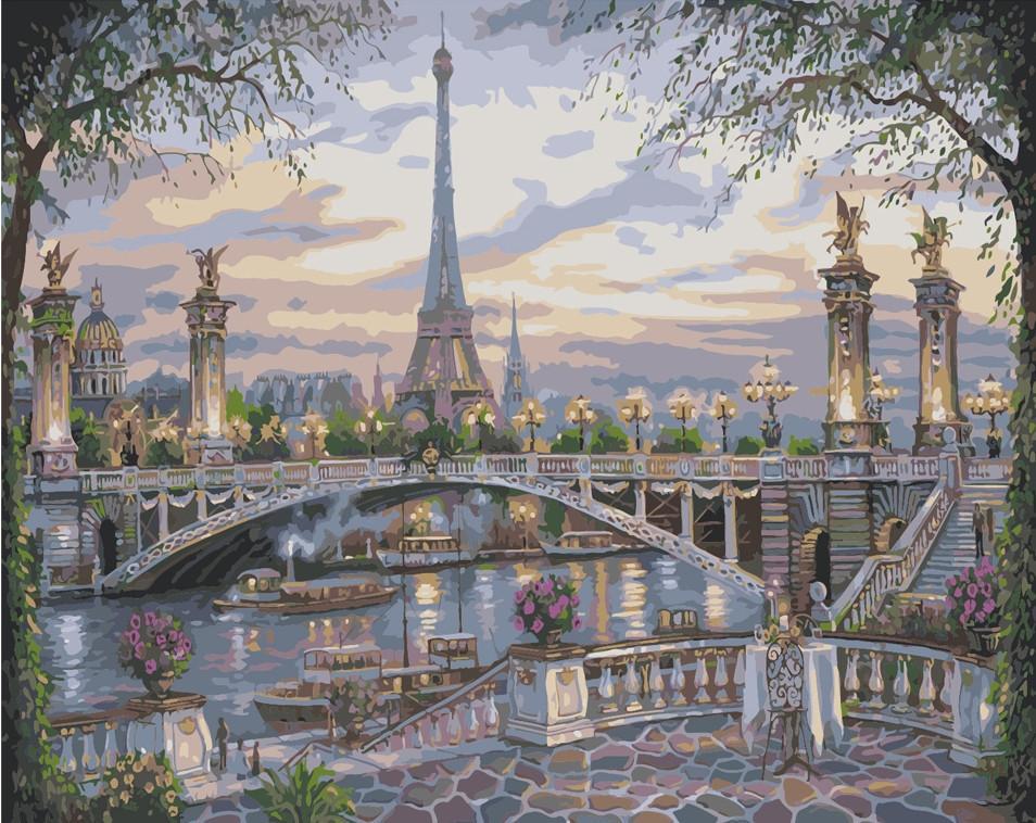 Картина по номерам Идейка Воспоминание о Париже 40x50 см (skl-КНО1148)