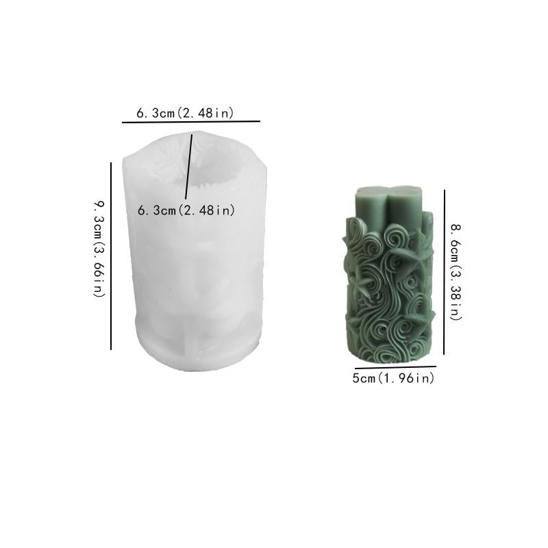 Форма молд для создания свечи в виде цветов завитки (1965) - фото 2 Форма молд для создания свечи в виде цветов завитки (1965) - фото 2