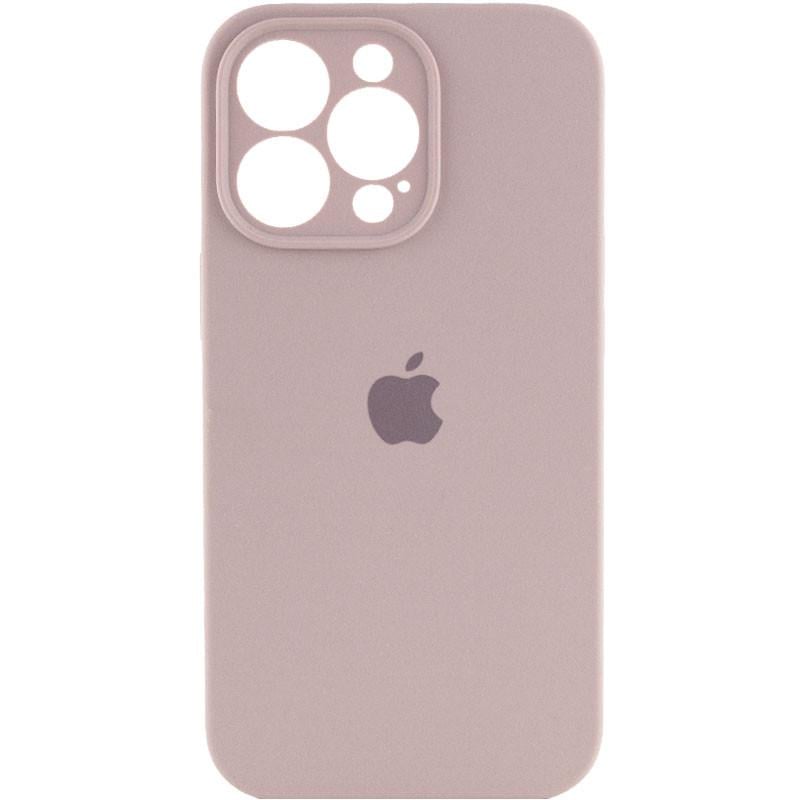 Чехол Silicone Case Full Camera Protective (AA) для Apple iPhone 15 Pro Max (6.7") Серый | Lavender - фото 1