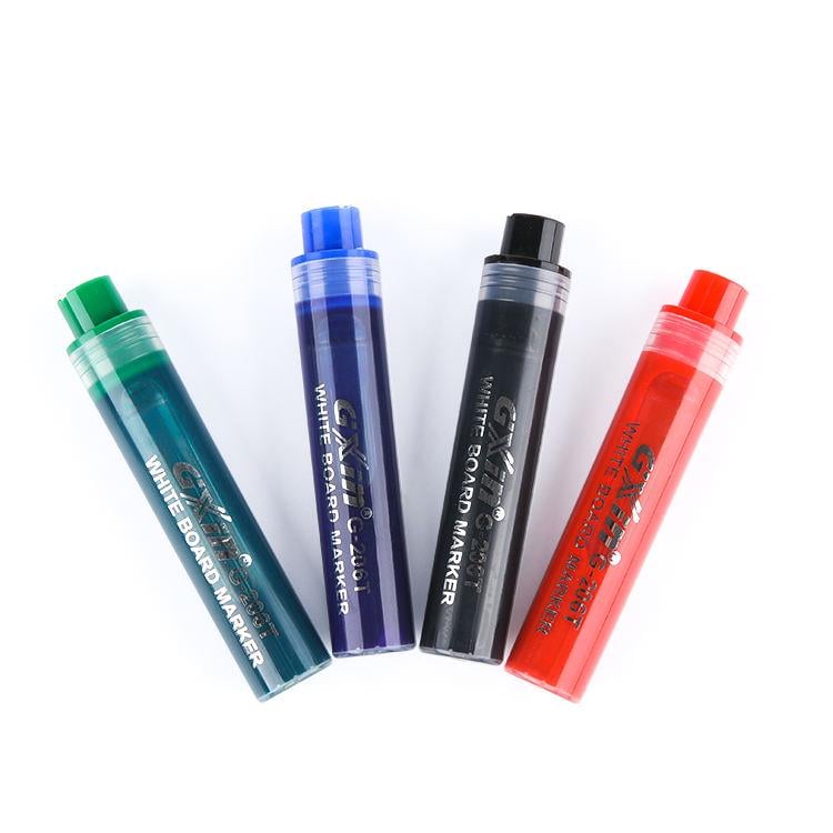 Набор 4 шт. сменных картриджей G-206T-Refill для перезаправляемых маркеров G-206 для маркерных досок для офиса для школы легкостираемые 4 шт.