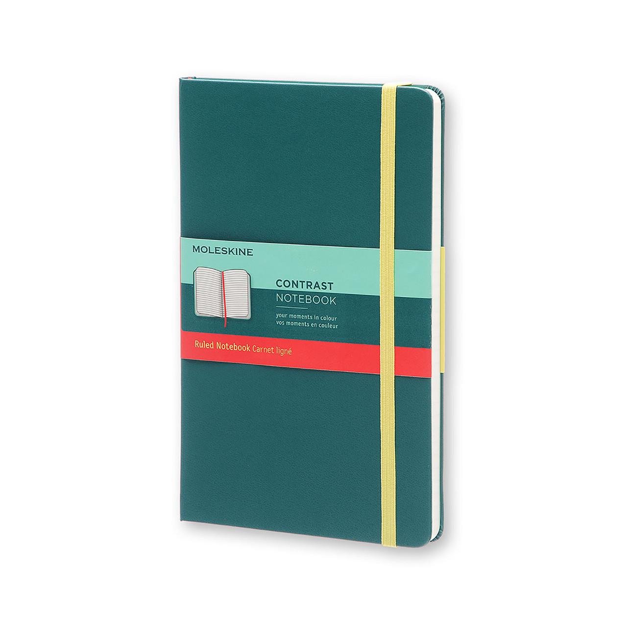 Блокнот Moleskine Limited Contrast карманный 9х14 см 192 страницы шалфей в линейку (8055002851428)
