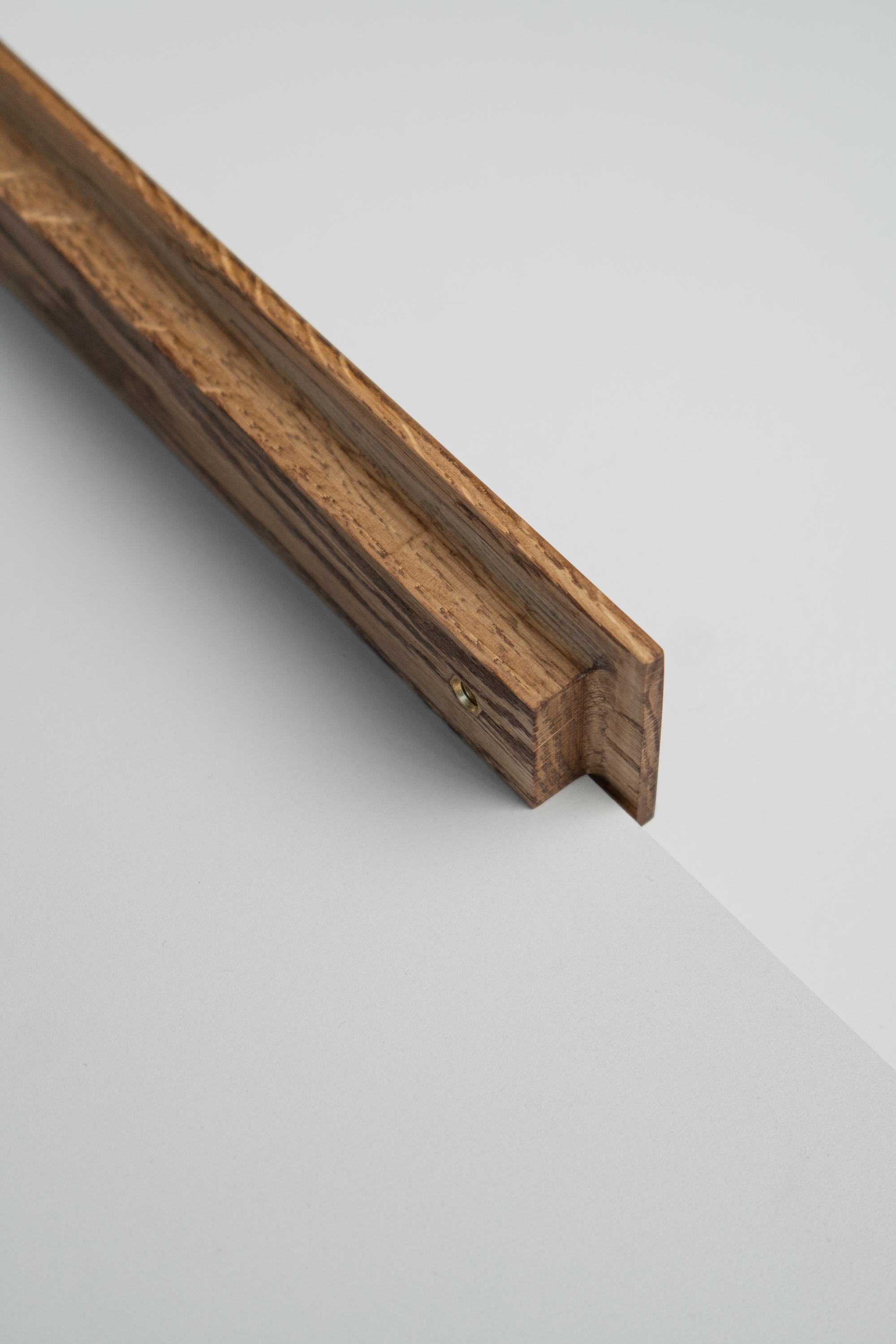 Меблева ручка із дерева Plato 450x55 мм Brown - фото 8