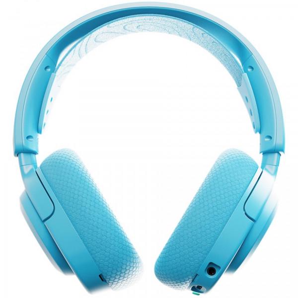Навушники бездротові ігрові з мікрофоном SteelSeries Arctis Nova 3P Wireless 2,4 ГГц Bluetooth MultiPlatform Turquoise (61688) - фото 4