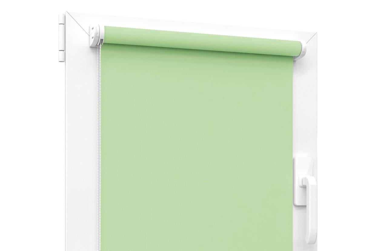 Ролета тканевая Len 2073 75x160 см лен Салатовый (18030193)