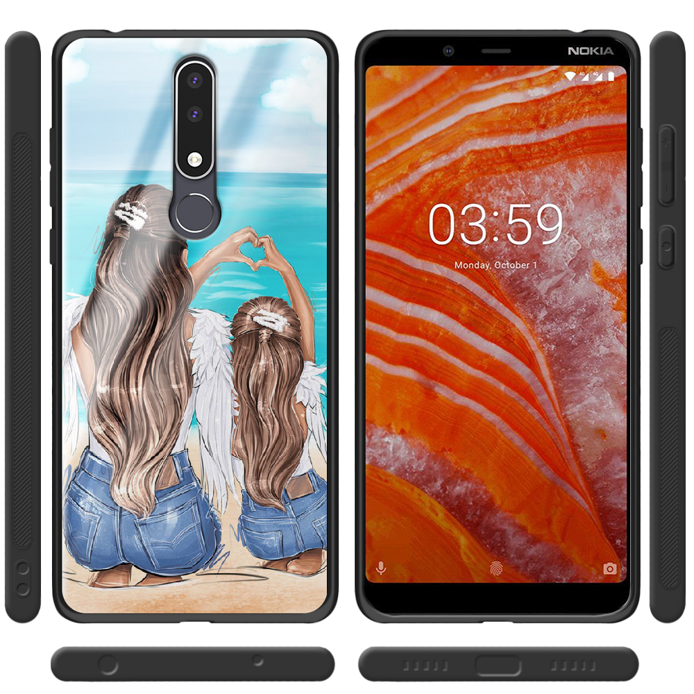 Чохол BoxFace Nokia 3.1 Plus Family Vacation Чорний силікон зі склом (36116-up2380-37737) - фото 4