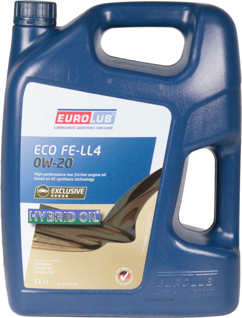 Моторное масло Eurolub Eco Fe-ll4 215005 бензин/дизель 0W-20 5 л (1401001)