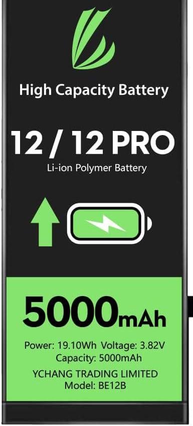 Акумулятор для iPhone 12/12 Pro LL TRADER 5000 mAh (10/966)