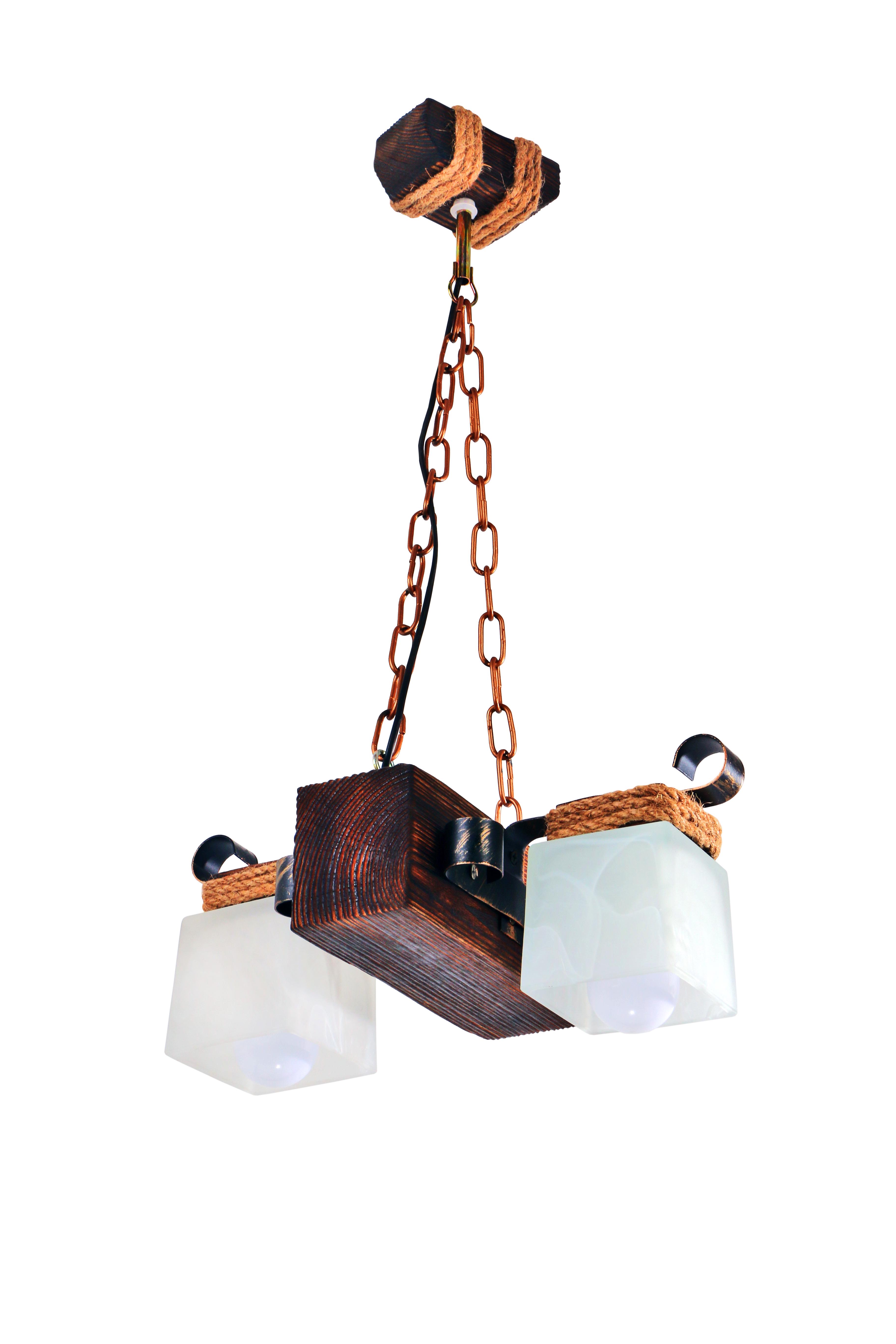 Люстра дерев'яна Sirius темний випал (S7006/2)