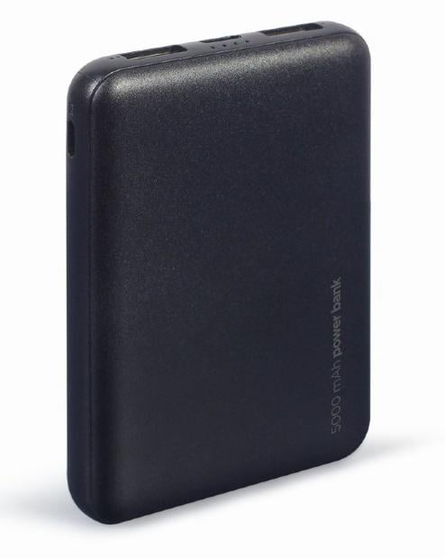 Повербанк Gembird PB05-02 5000 mAh 2xUSB 10 Вт Black (254657)