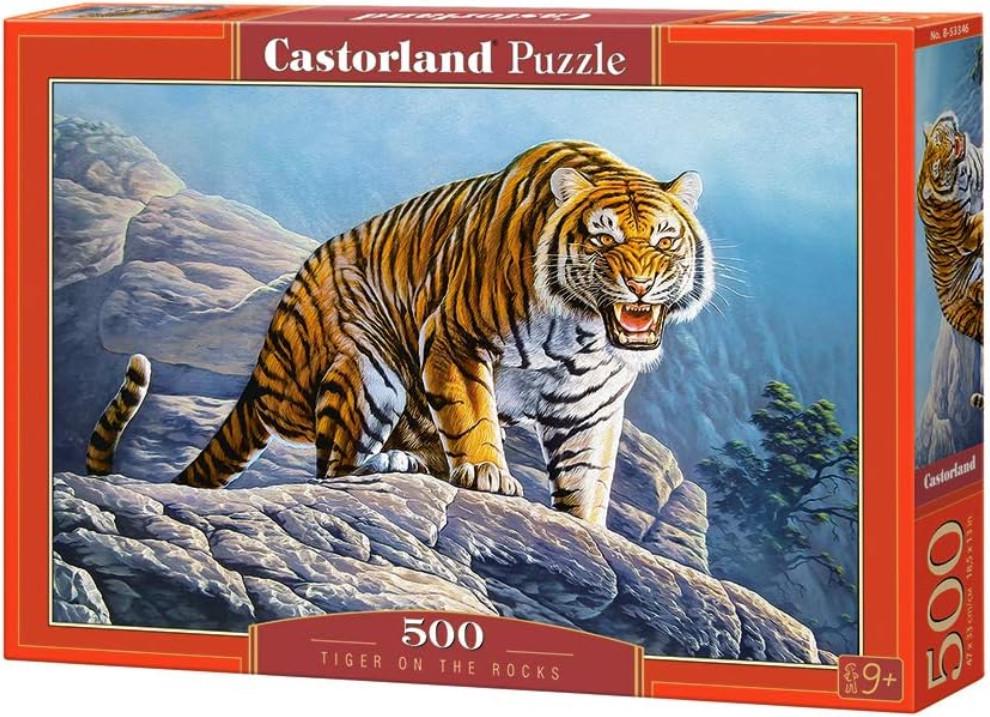 Пазл Castorland Тигр на скалах 500 дет.