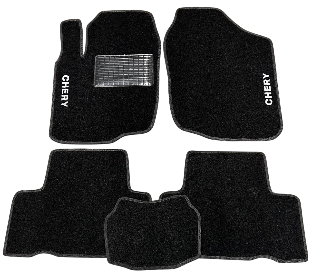 Килимки в салон ворсові для Chery Tiggo 2005-2013 5 шт. Чорний (27327046)