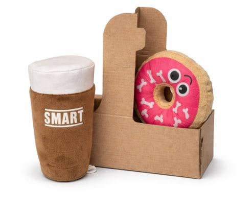 Комплект мягких игрушек для собак Cup/Donut 22 см с пищалкой (8811 01)