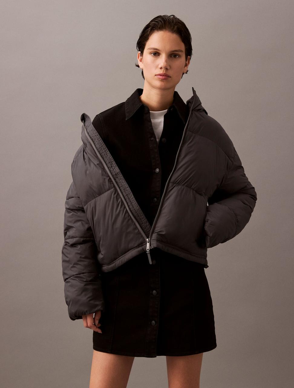 Куртка жіноча зимова коротка Calvin Klein XS Сірий (2454067758) - фото 6 Куртка жіноча зимова коротка Calvin Klein XS Сірий (2454067758) - фото 6