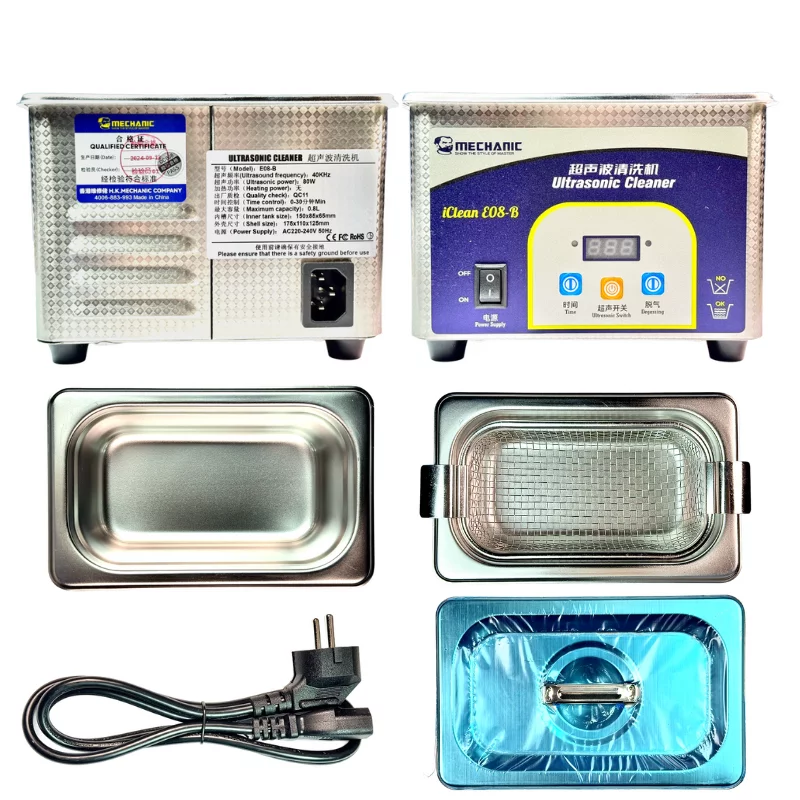 Ультразвукова ванна Mechanic 800 мл та засіб для очищення камери телефону iFixes iS900 1 л (Dp163) - фото 3 Ультразвукова ванна Mechanic 800 мл та засіб для очищення камери телефону iFixes iS900 1 л (Dp163) - фото 3