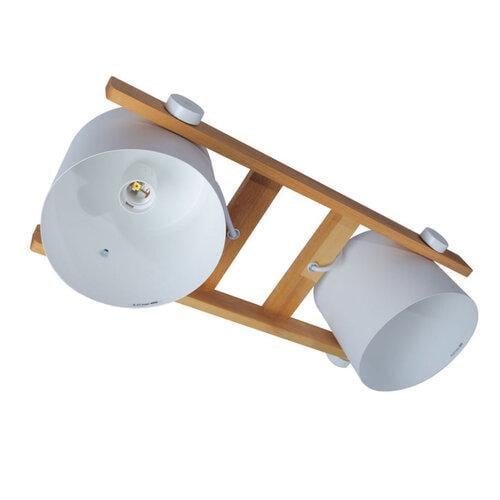 Подвесной светильник ETRON 1-EDR-7411 UrbanWood E27 2x40 Вт Натуральный/Белый (36373) - фото 2 Подвесной светильник ETRON 1-EDR-7411 UrbanWood E27 2x40 Вт Натуральный/Белый (36373) - фото 2