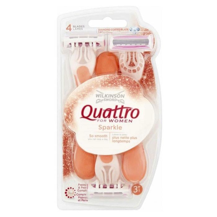 Станок для бритья Wilkinson Quattro for Women Sparkle 3 шт. (1711109508)