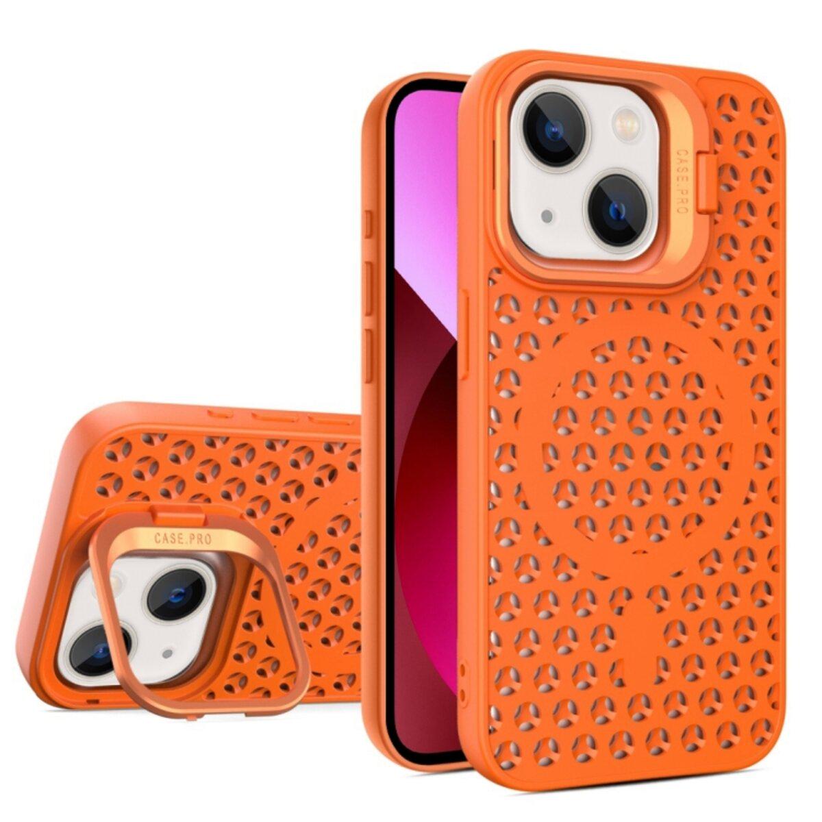 Защитный чехол-накладка Cosmic Grater Stand для Apple iPhone 13 Orange (GRASTiP13Orange) - фото 1