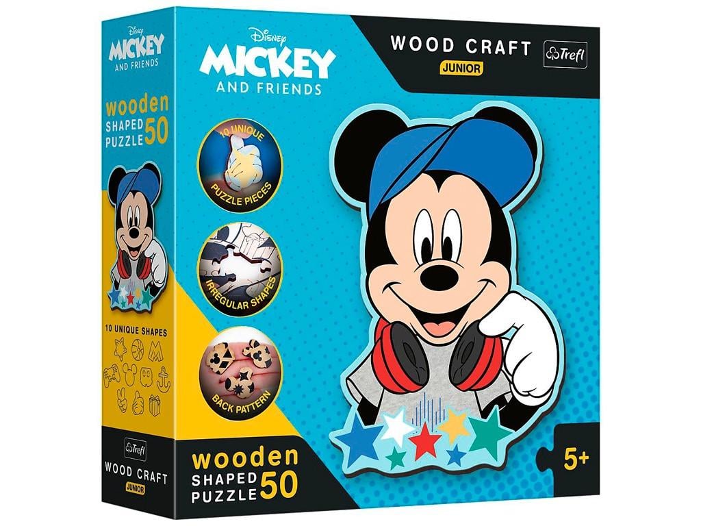 Пазлы фигурные из дерева Trefl Дисней Мики Маус 50 эл. (5900511201994)
