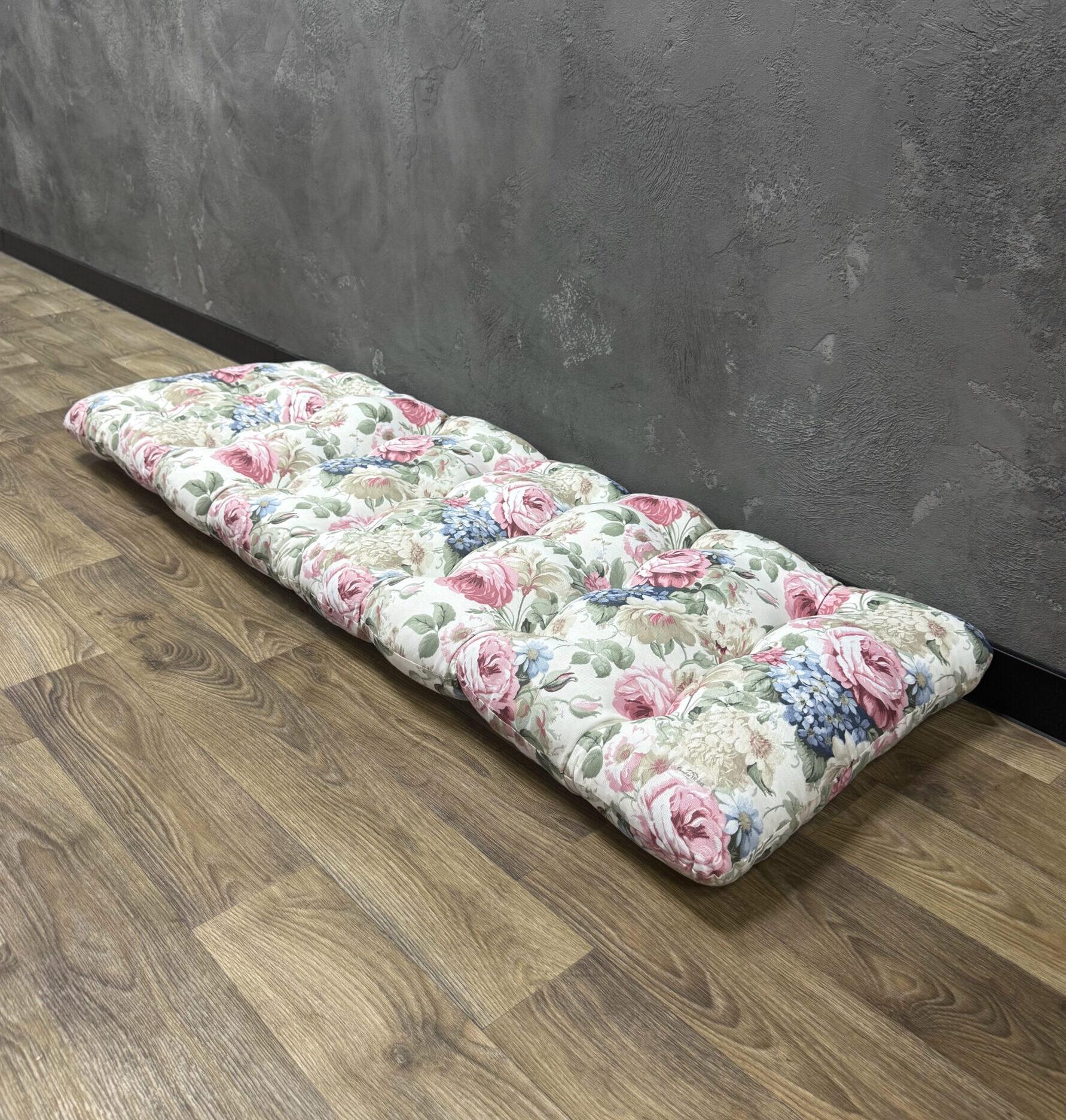 Подушка Comfort Home Inflorescence на подоконники/каркасы/поддоны/садовую мебель 150х50 см
