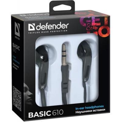 Наушники Defender Basic-610 Black (63610) - фото 2