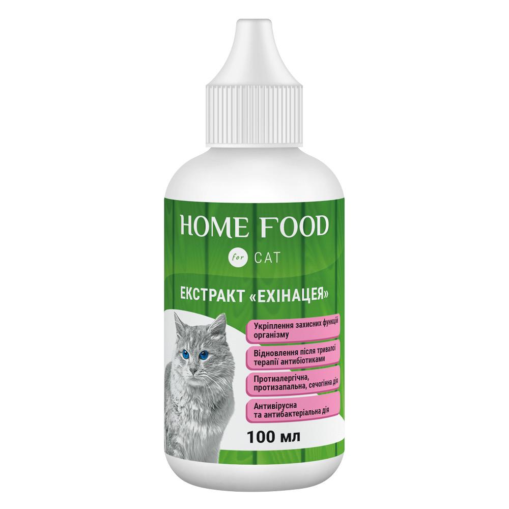 Фитомин для кошек экстракт "Эхинацея" HOME FOOD для укрепления защитных функций организма 100 мл - фото 1