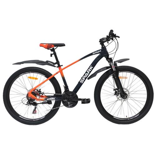 Велосипед Spark Delight колеса 26" алюмінієва рама 15" Синій з помаранчевим (000218772) - фото 2 Велосипед Spark Delight колеса 26" алюмінієва рама 15" Синій з помаранчевим (000218772) - фото 2