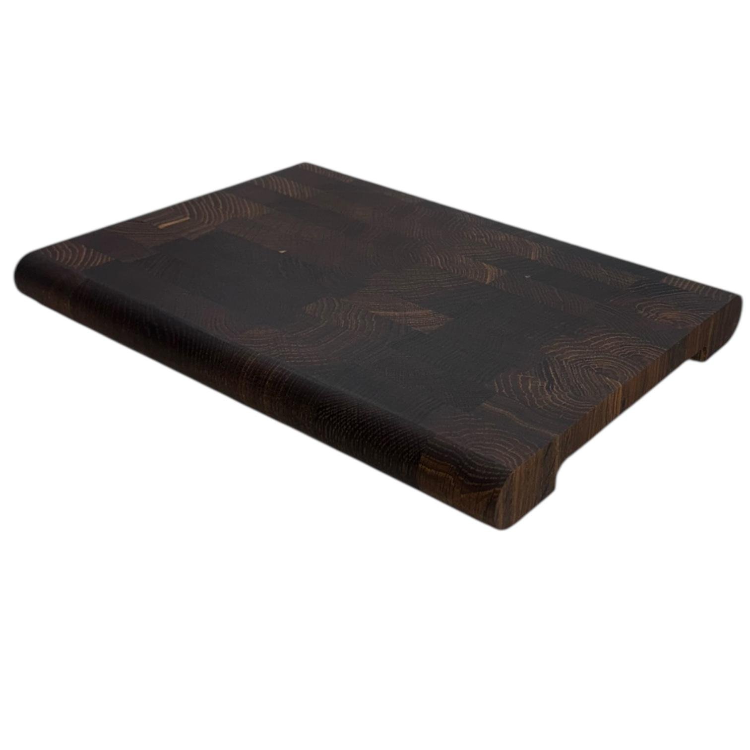 Доска кухонная торцевая овальная 350х250х30 мм Дуб мореный