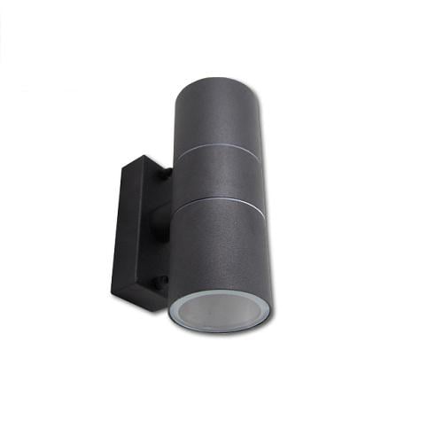 Светильник уличный настенный master LED Elor mL-0946 2хGU10 IP44 накладной алюминий закалённое стекло Серый