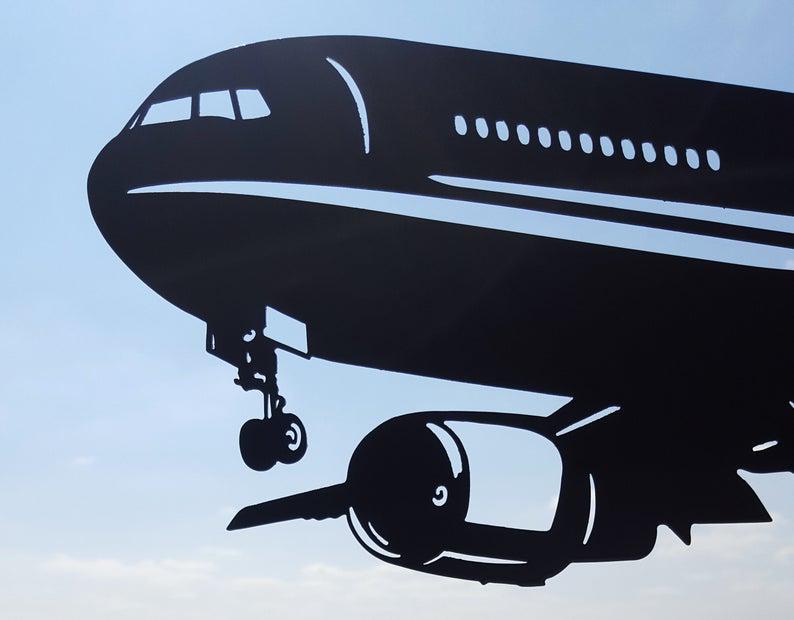 Флюгер на дах Літак металевий Чорний (9592337) - фото 4 Флюгер на дах Літак металевий Чорний (9592337) - фото 4