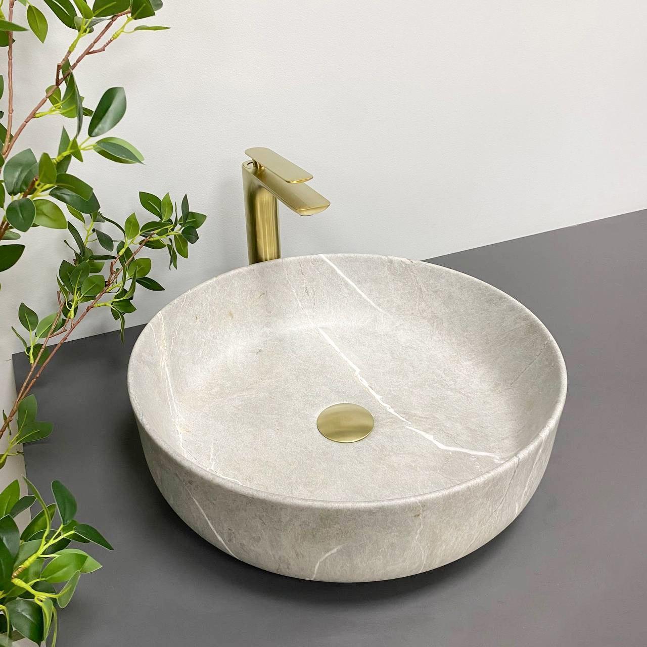 Умывальник накладной VBI BARI Grey Stone Matt (2808389587)
