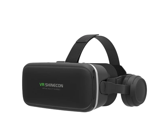 Очки шлем VR Shinecon SC-G04E виртуальная реальность с наушниками Black