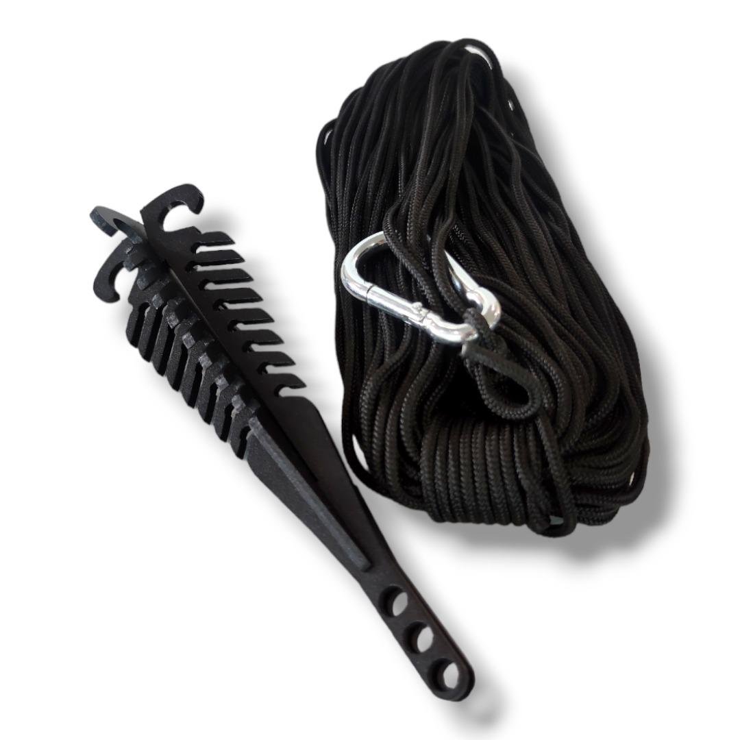 Крюк кошка Лесная елка с карабином и шнуром 30 м (utp088)