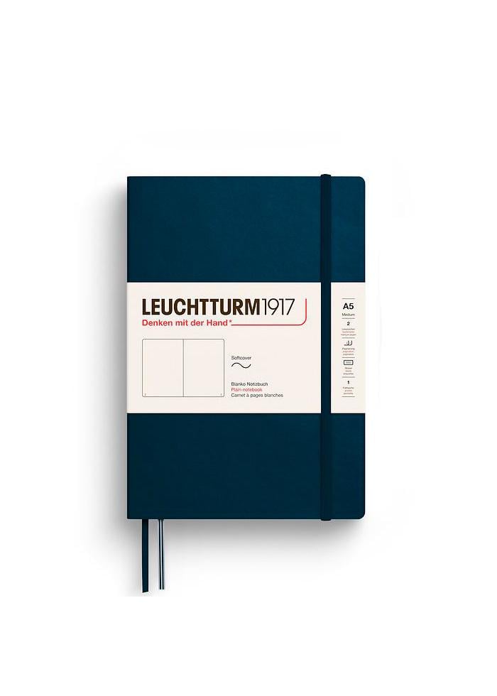 Блокнот Leuchtturm1917 средний мягкая обложка чистые листы Deep Sea (372204) Блокнот Leuchtturm1917 средний мягкая обложка чистые листы Deep Sea (372204)