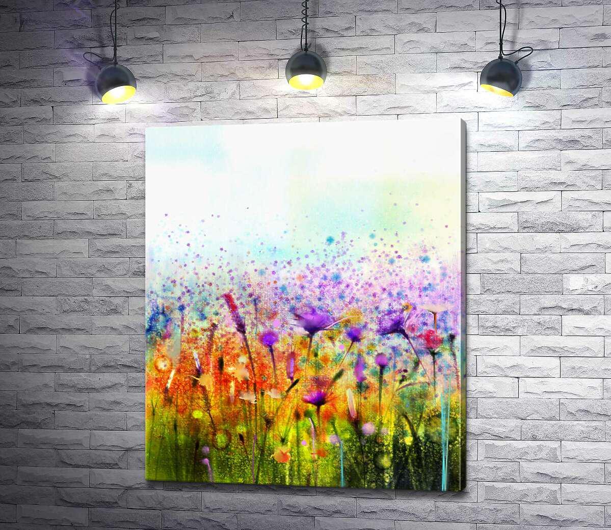 Картина ArtPoster Фіолетові квіти серед помаранчево-зелених відтінків поля 108x130 см Модуль №1 (002242) Картина ArtPoster Фіолетові квіти серед помаранчево-зелених відтінків поля 108x130 см Модуль №1 (002242)