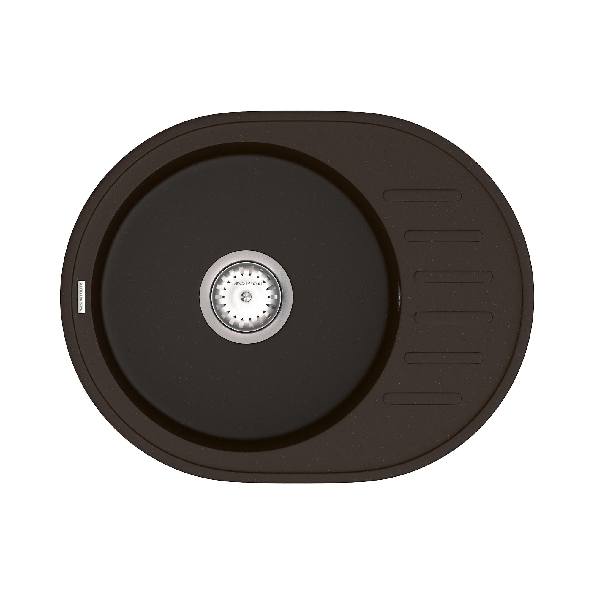 Мойка для кухни Vankor Lira LMO 02.57 + сифон Vankor Chocolate (74919)