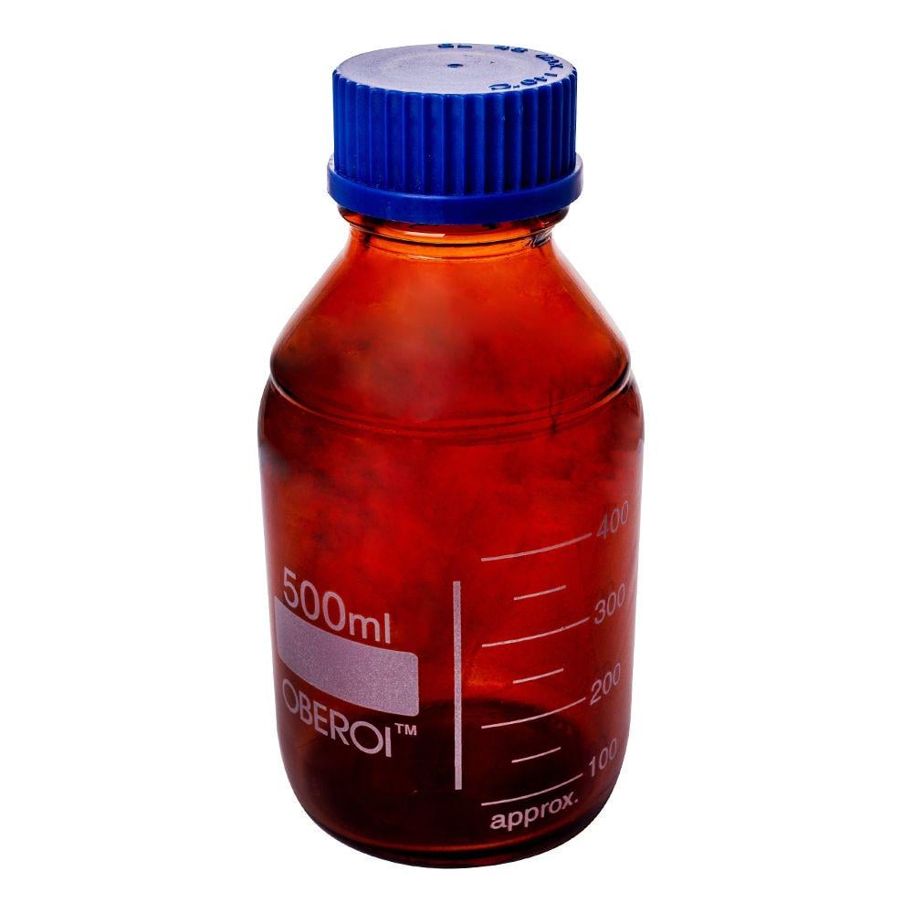 Бутель для реактивів Ridni з градуюванням і кришкою 500 мл (12428)