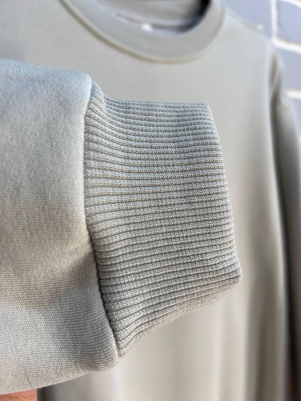 Свитшот женский PEPPER MINT 24-14 базовый простой удлиненный оверсайз L Светло-серый (2866) - фото 7 Свитшот женский PEPPER MINT 24-14 базовый простой удлиненный оверсайз L Светло-серый (2866) - фото 7