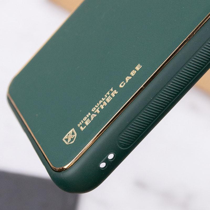 Шкіряний чохол Xshield для Xiaomi Redmi Note 12 Pro 4G Зелений/Army Green - фото 3