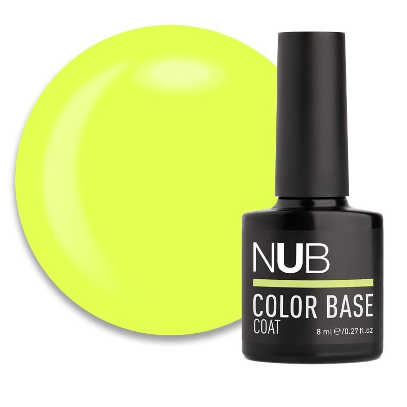 База кольорова каучукова NUB Color Base Coat 8 мл 14 Acid Кислотний жовтий (90035567)