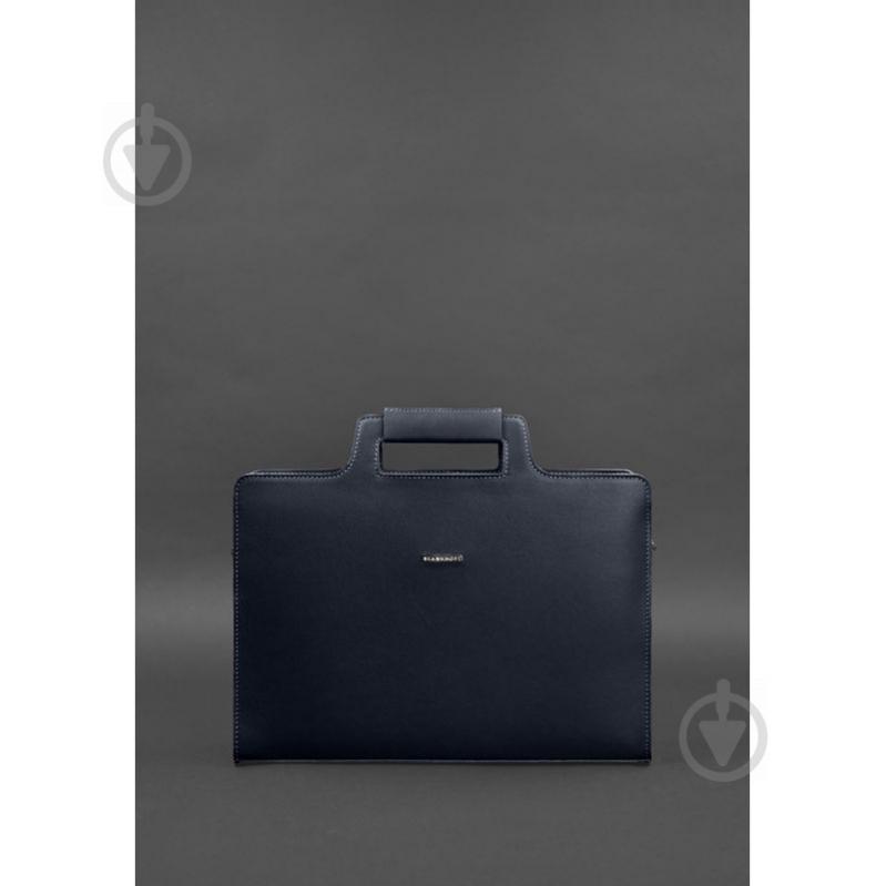 Женская кожаная сумка для ноутбука и документов BlankNote 15 Dark Blue (BN-BAG-36-navy-blue) - фото 3