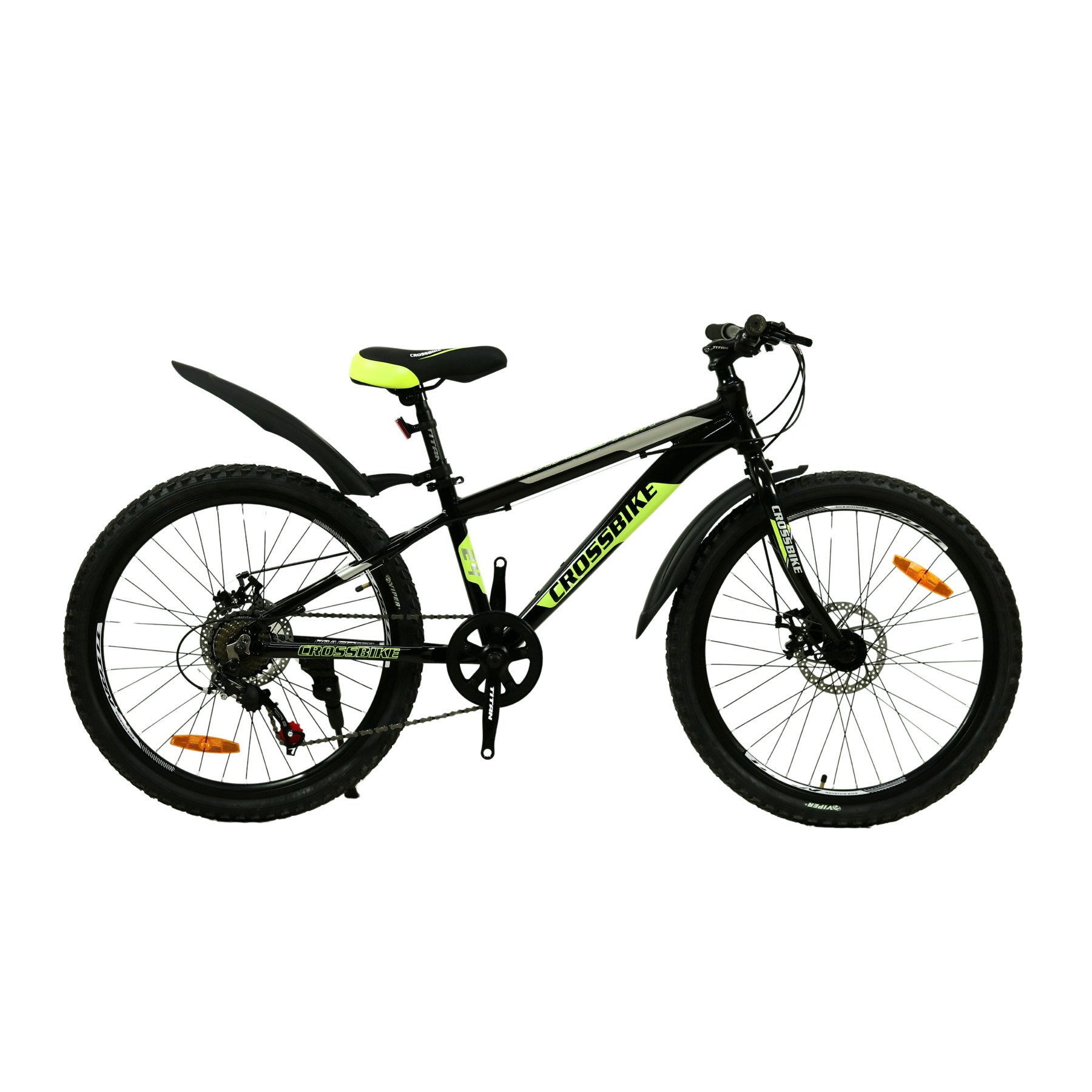 Велосипед Crossbike Dragster 2024 Rigid 26" 13" Black/Yellow - фото 3